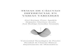 TEMAS DE CALCULO DIFERENCIAL EN VARIAS VARIABLES