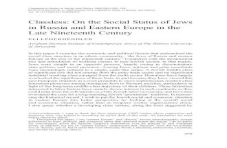 Classless_On the Social Status of Jews in Russia and Eastern Europe in the Late Nineteenth Century