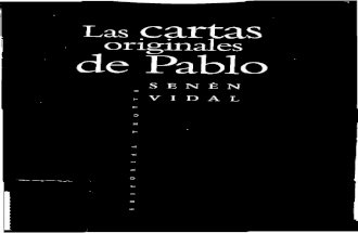 Vidal, Senen - Las Cartas Originales de Pablo