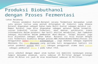 Produksi Biobuthanol