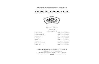 makalah farmakoterapi hiperlipidemia