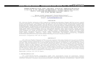 JTI-UBH VOL 1 - Denny Astri Anggraini : Implementasi  Six  Sigma  Untuk  Mengurangi  Cacat  Las  Jenis  Porosity