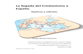 LLEGADA DEL CRISTIANISMO A ESPAÑA
