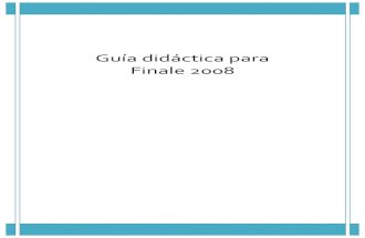 GuÃa didÃ¡ctica para Finale 2008
