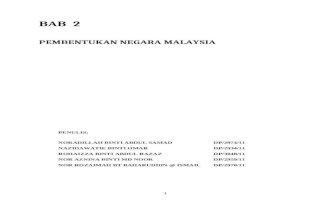BAB 2 Pembentukan Malaysia DPP413.