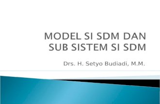 Model Si Sdm (Manajemen Sumber Daya Manusia)