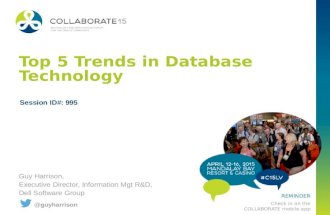 Five database trends - updated April 2015
