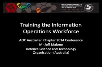 Training the Information Operations Workforce