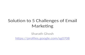 Solution to 5 email marketing problems