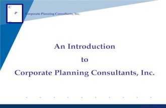 Corporate Planning Consultants - An Overview