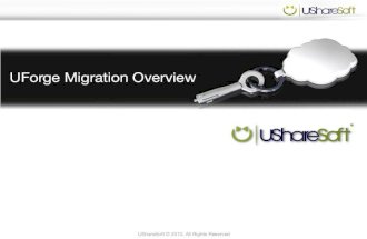 Overview of new UForge Migration