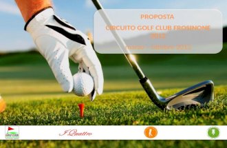 Presentazione Circuito golf club frosinone 2012