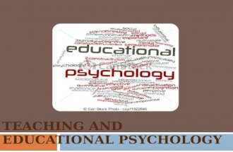 Teaching and educational psychology
