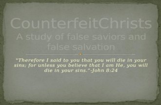 Counterfeit christs introduction 1
