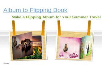 Make a flipping album for your summer holiday