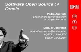 Software Líbre con respaldo de Oracle ~ OTN Tour 2013