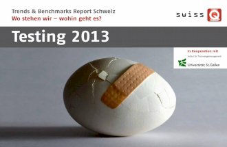 Testing Trends und Benchmarks 2013 De