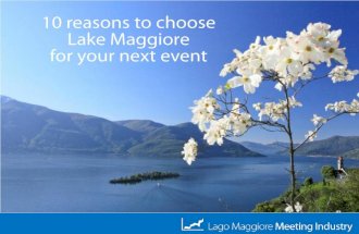 10 reasons to choose Lake Maggiore for your next event