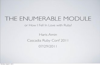 The Enumerable Module or How I Fell in Love with Ruby