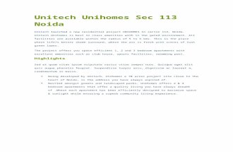 Uni homes jashpalUnitech Unihomes 3 | Unitech Unihomes 3 Noida