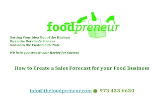 A Five Step sales forecasting tool for food businesses