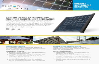 Silicon Energy Cascade Series Photovoltaic Module Specification Sheet