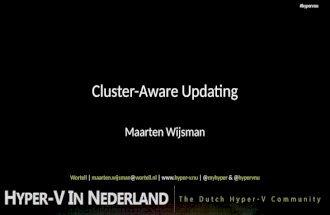 Cluster aware updating v1.0