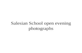 Salesian school open evening photographs