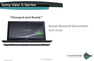 Sony S Series 'Charged and Ready' Social Demand Case Study