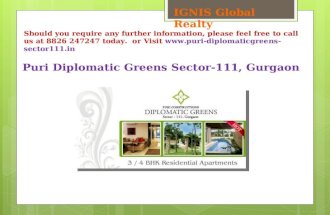 Puri diplomatic Greens Gurgaon