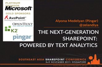 The Next-Generation SharePoint: Powered by Text Analytics