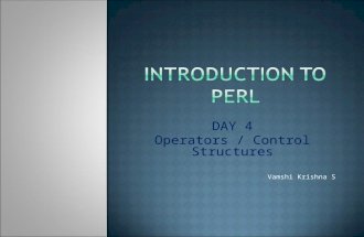 Introduction to perl_operators