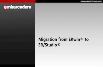 Migrating ERwin models to ER/Studio. Plan, Convert, Validate.