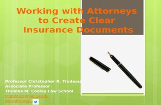 Working with Attorneys to Create Clear Insurance Documents