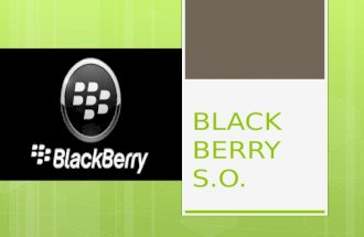 sistema operativo black berry