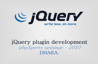 Jquery plugin development