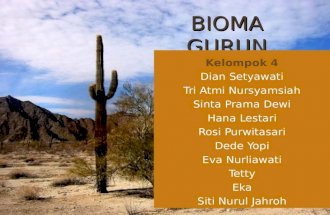 Bioma gurun-ekologi tumbuhan