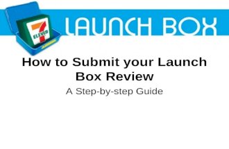 How to submit your launch box review