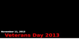 Purcell Marian Honors Those Who Have Served:  Veterans Day 2013