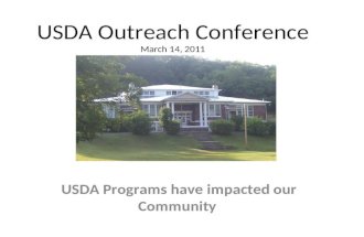 3 14-2011 usda outreach conference