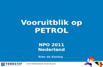 Vooruitblik petrol 2011