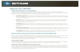 BYOA Bitium Overview