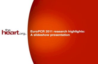 EuroPCR 2011 research highlights: A slideshow presentation