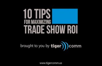 10 Tips for Maximizing Trade Show ROI