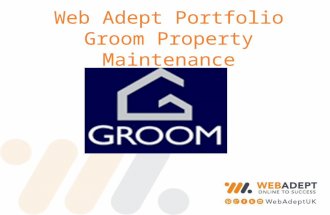 A new website for Groom Property Maintenance, designed and created by Web Adept