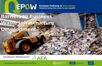 Barriers to Business Waste Infrastructure Development