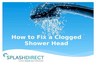 How to Fix a Clogged Shower Head