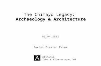 2012 - The Chimayo Legacy of Architecture and Archaeology