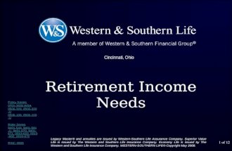 Retirement Income Needs