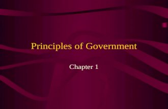 Principles of government 1